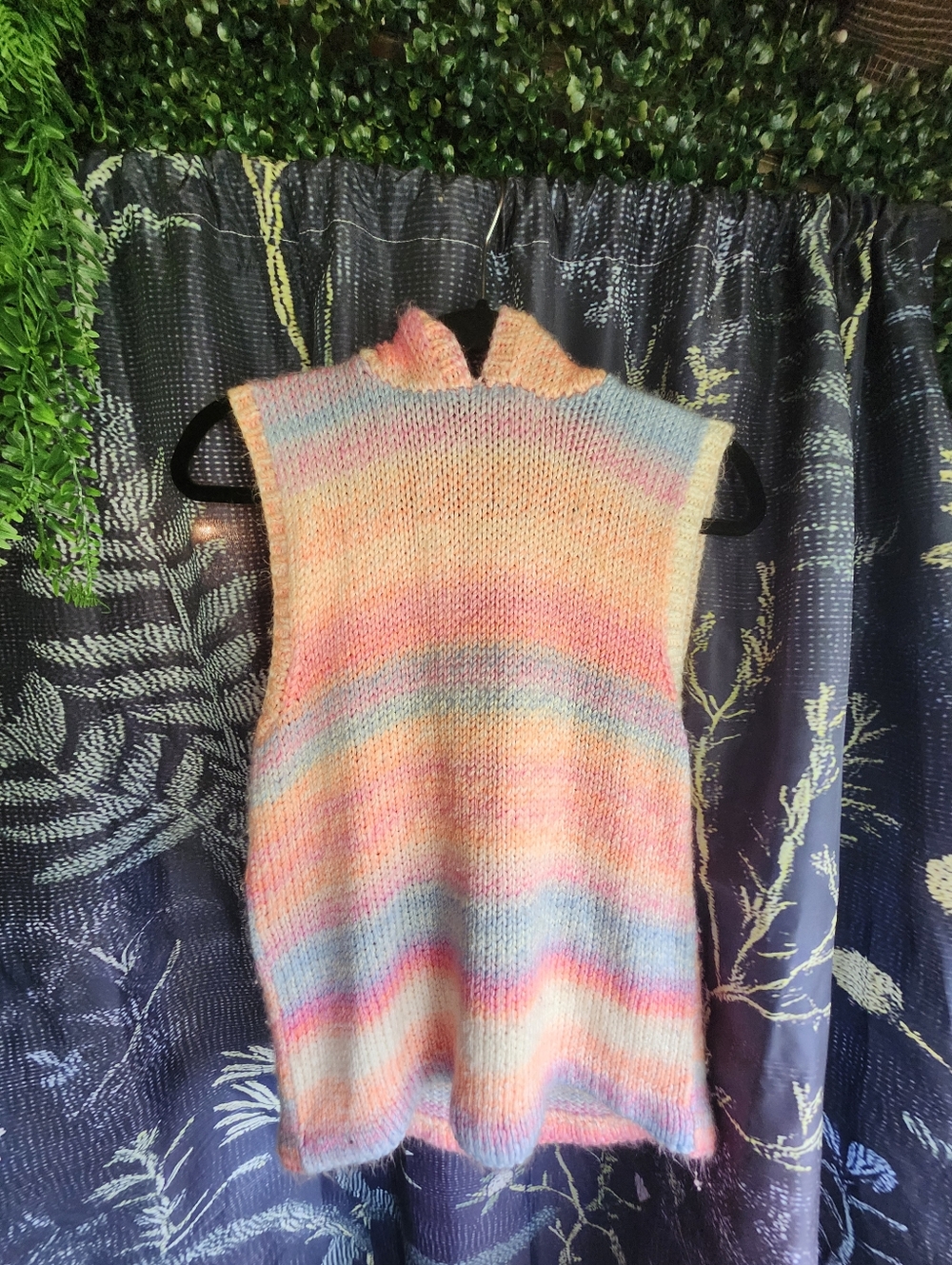 Pastel Neon Knit Sleeveless Pullover